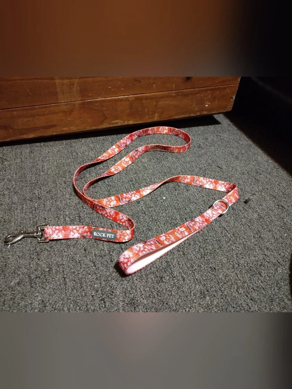 Rock Pet Floral Red Large Dog Leash